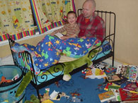 Pappakim samen slapen